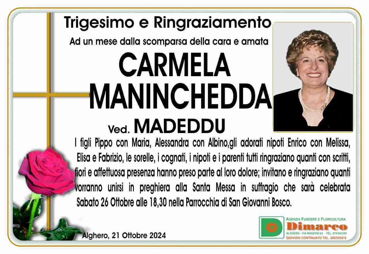 Carmela Maninchedda ved. Madeddu