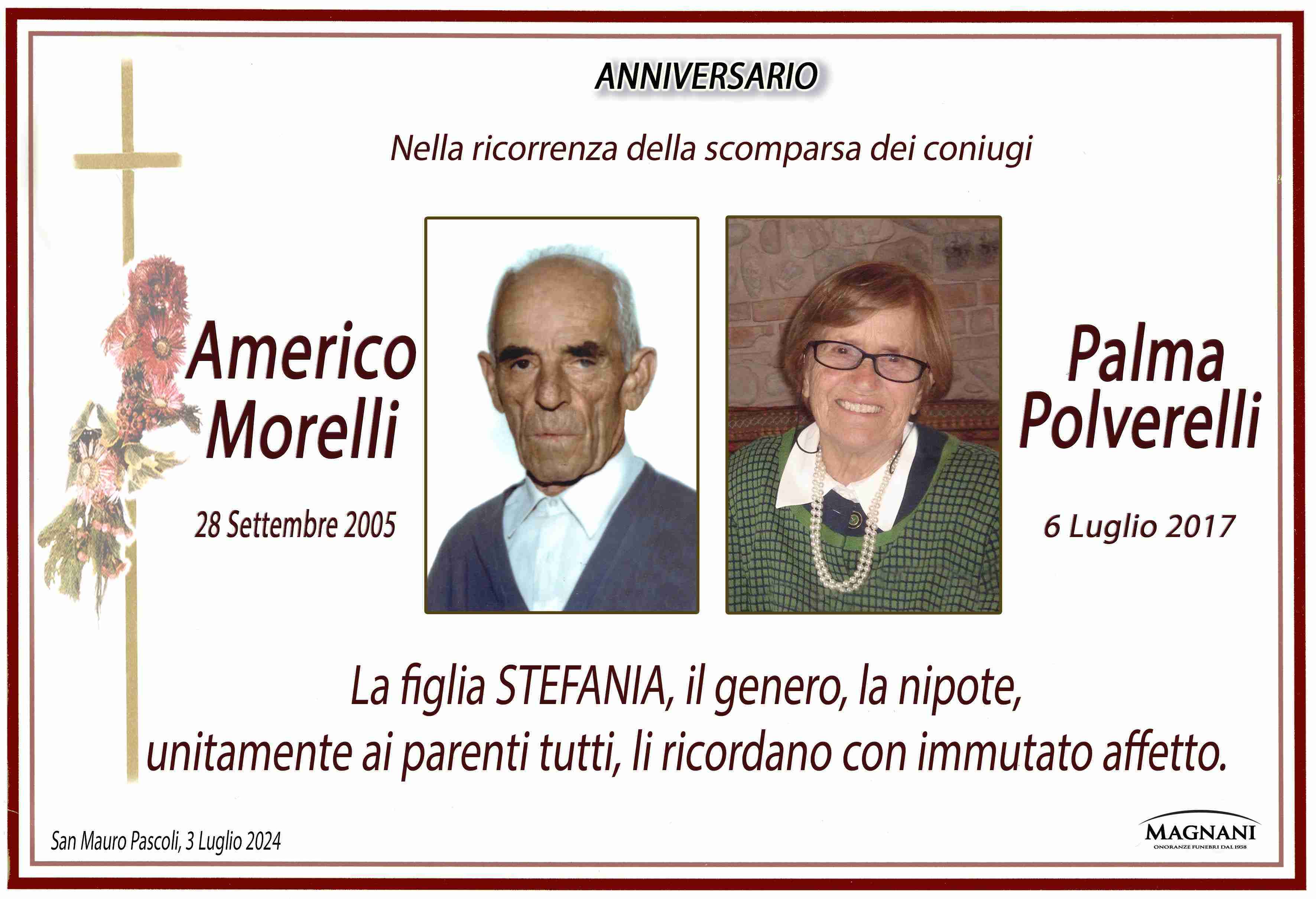 Americo Morelli e Palma Polverelli