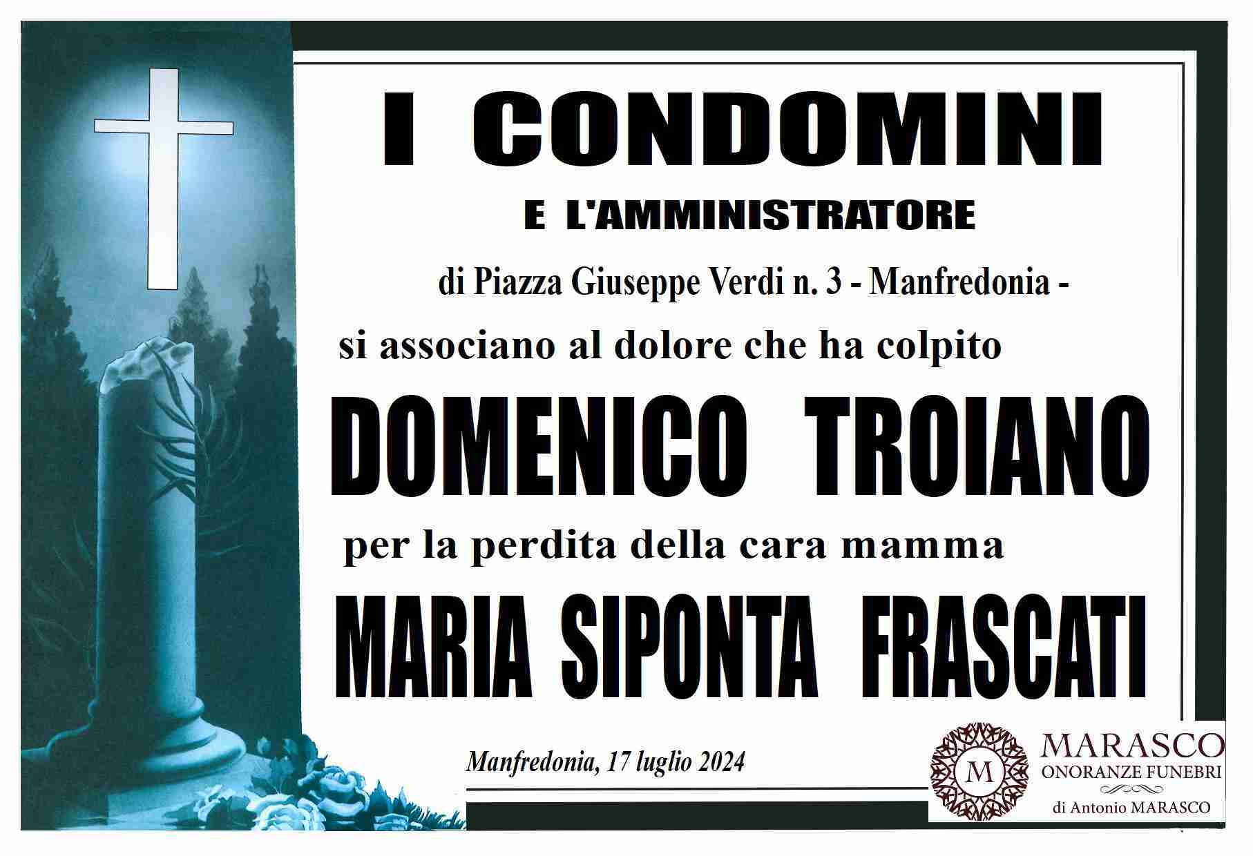 Maria Siponta Frascati ved. Troiano