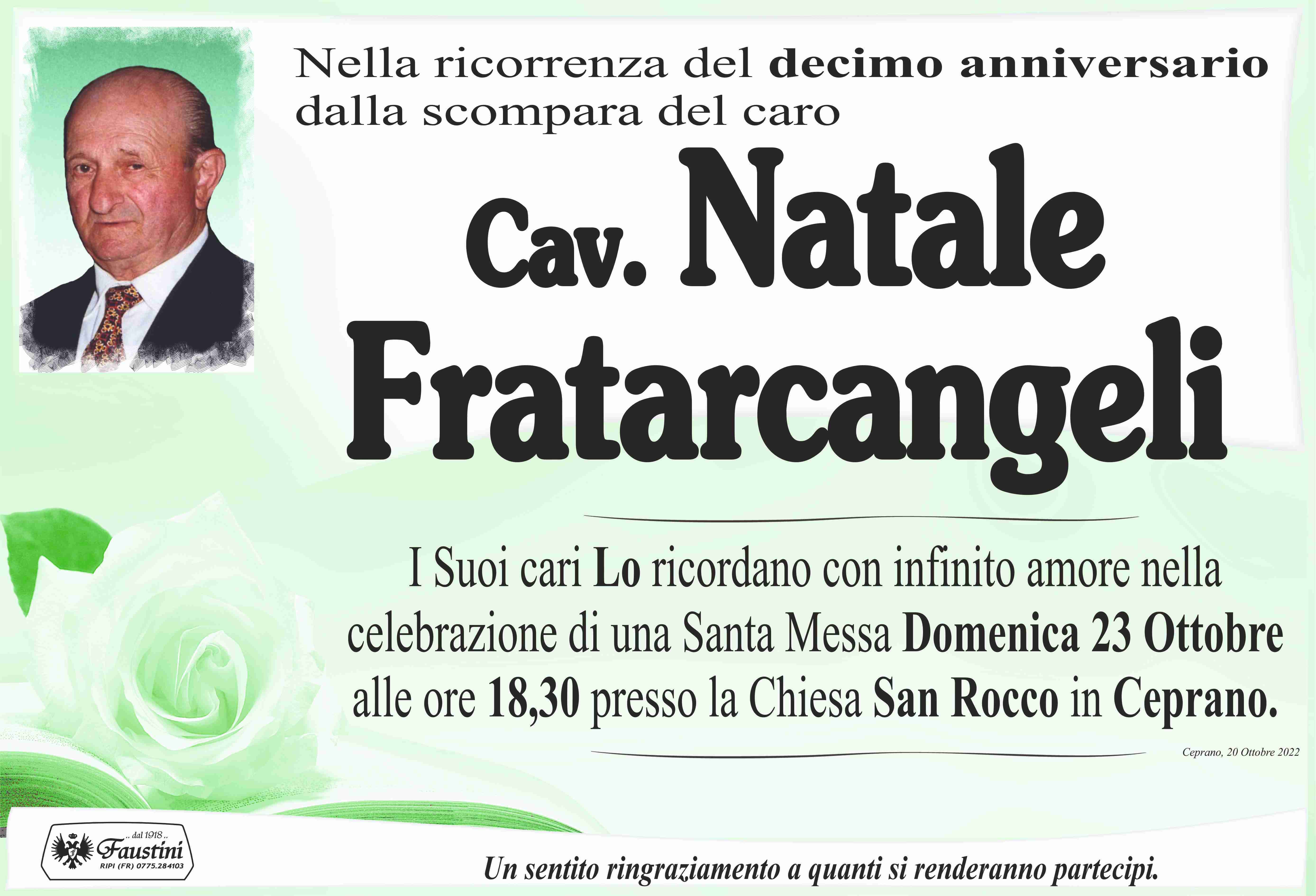 Cav. Natale Fratarcangeli