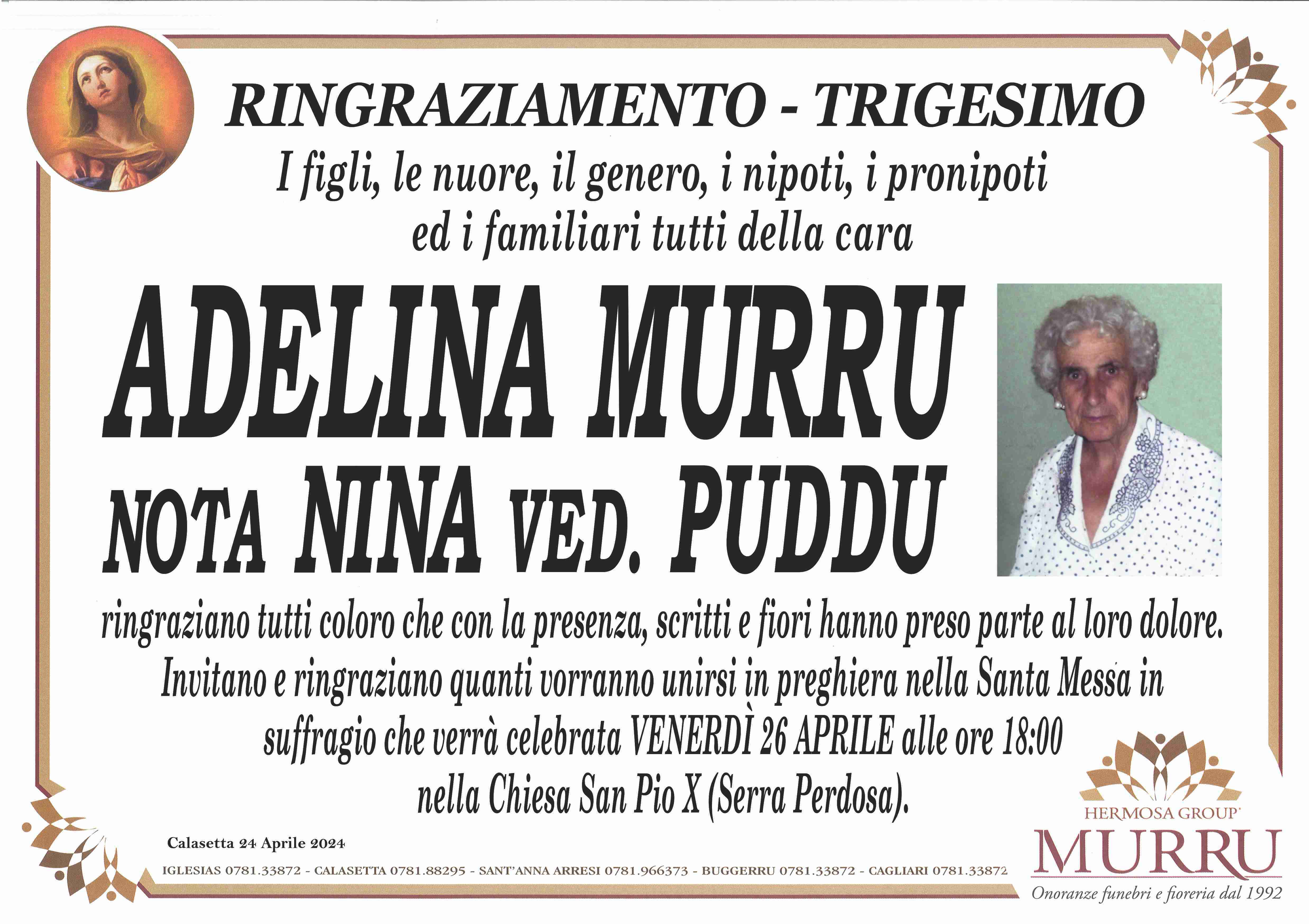 Adelina Murru nota Nina