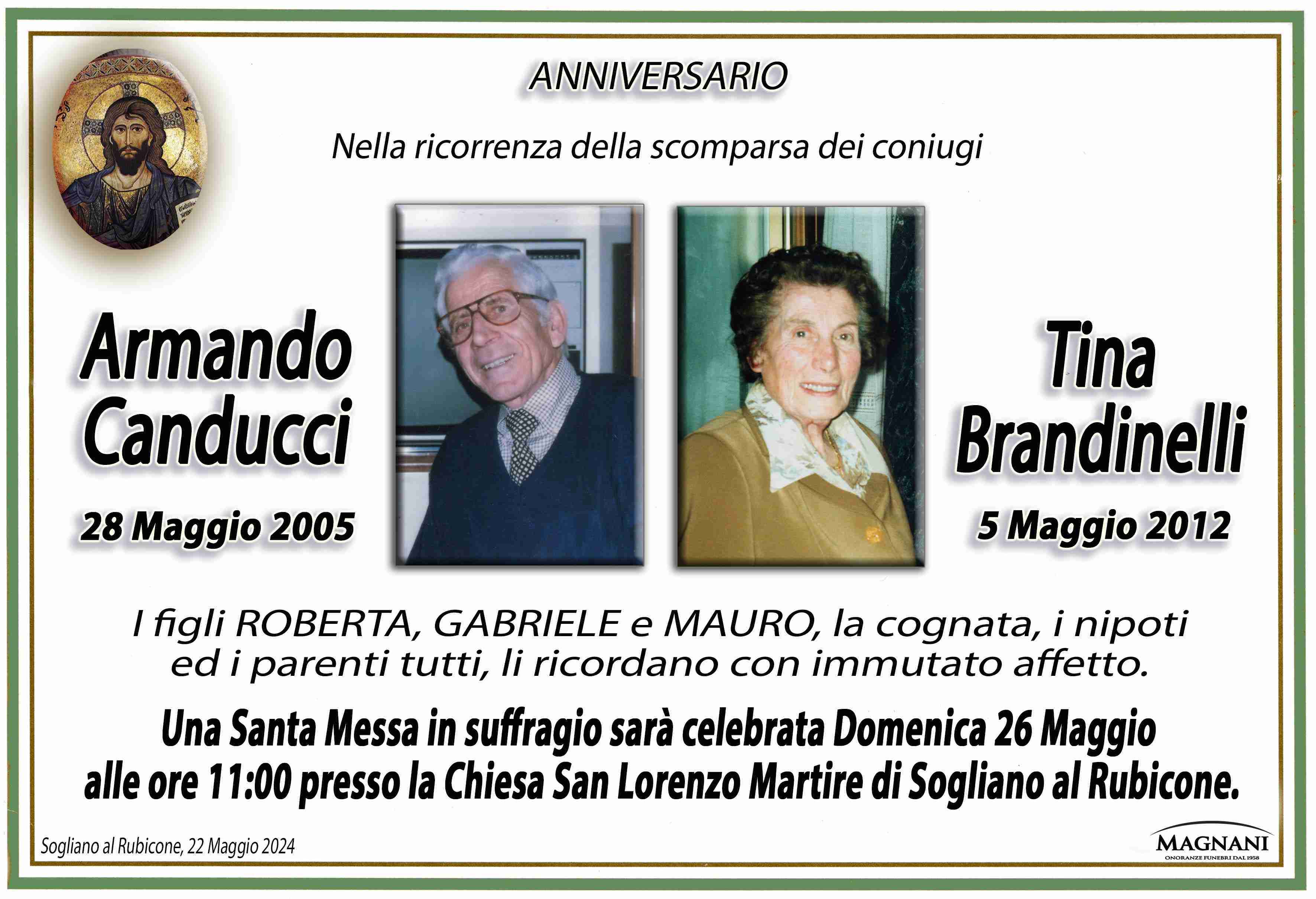 Armando Canducci e Tina Brandinelli