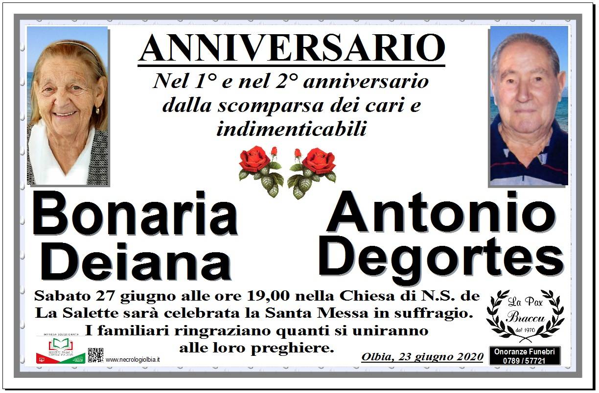 Bonaria Deiana e Antonio Degortes