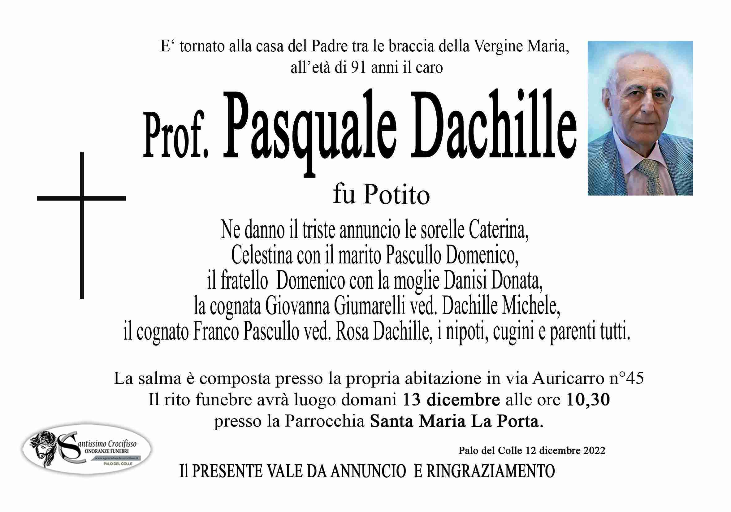 Prof. Pasquale Dachille
