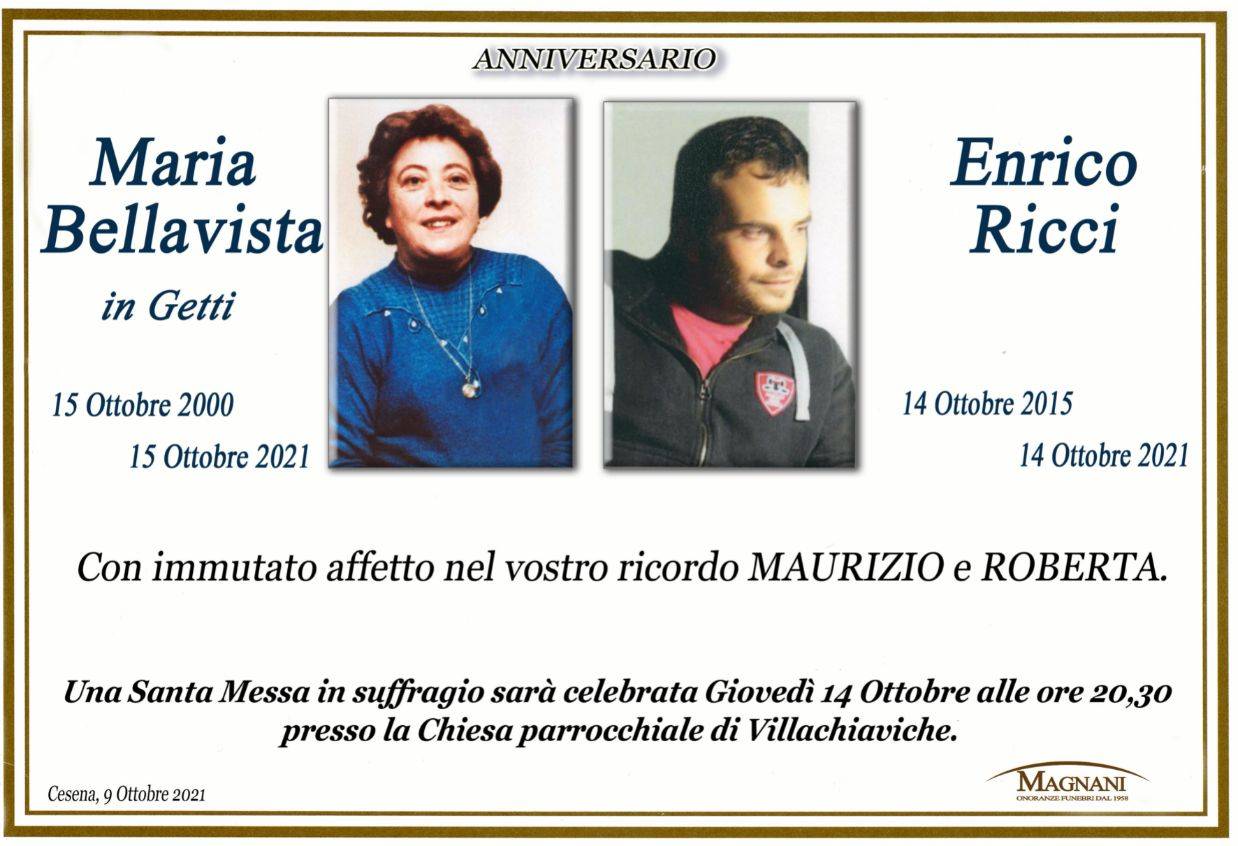 Maria Bellavista e Enrico Ricci