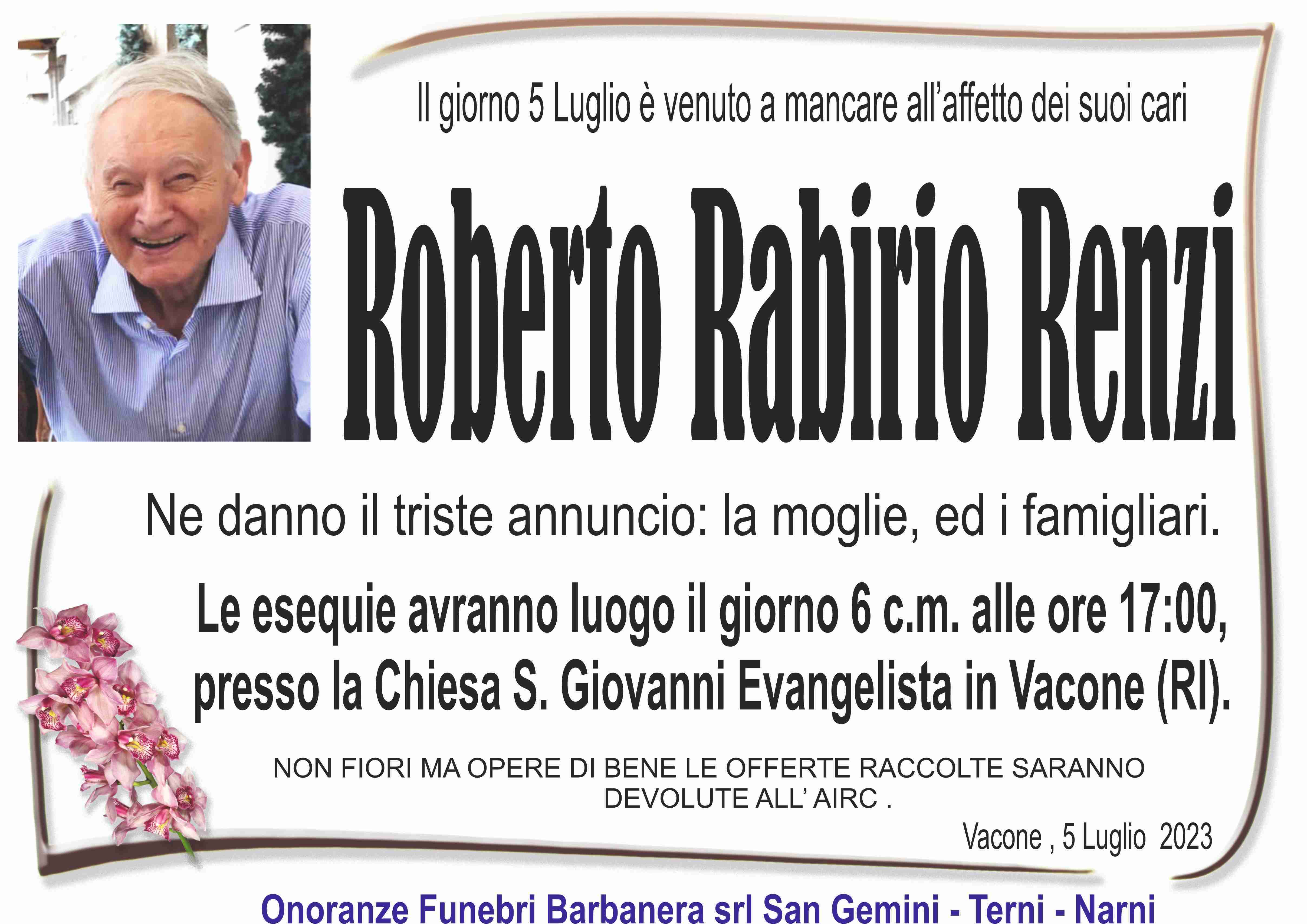 Renzo Rabirio Renzi