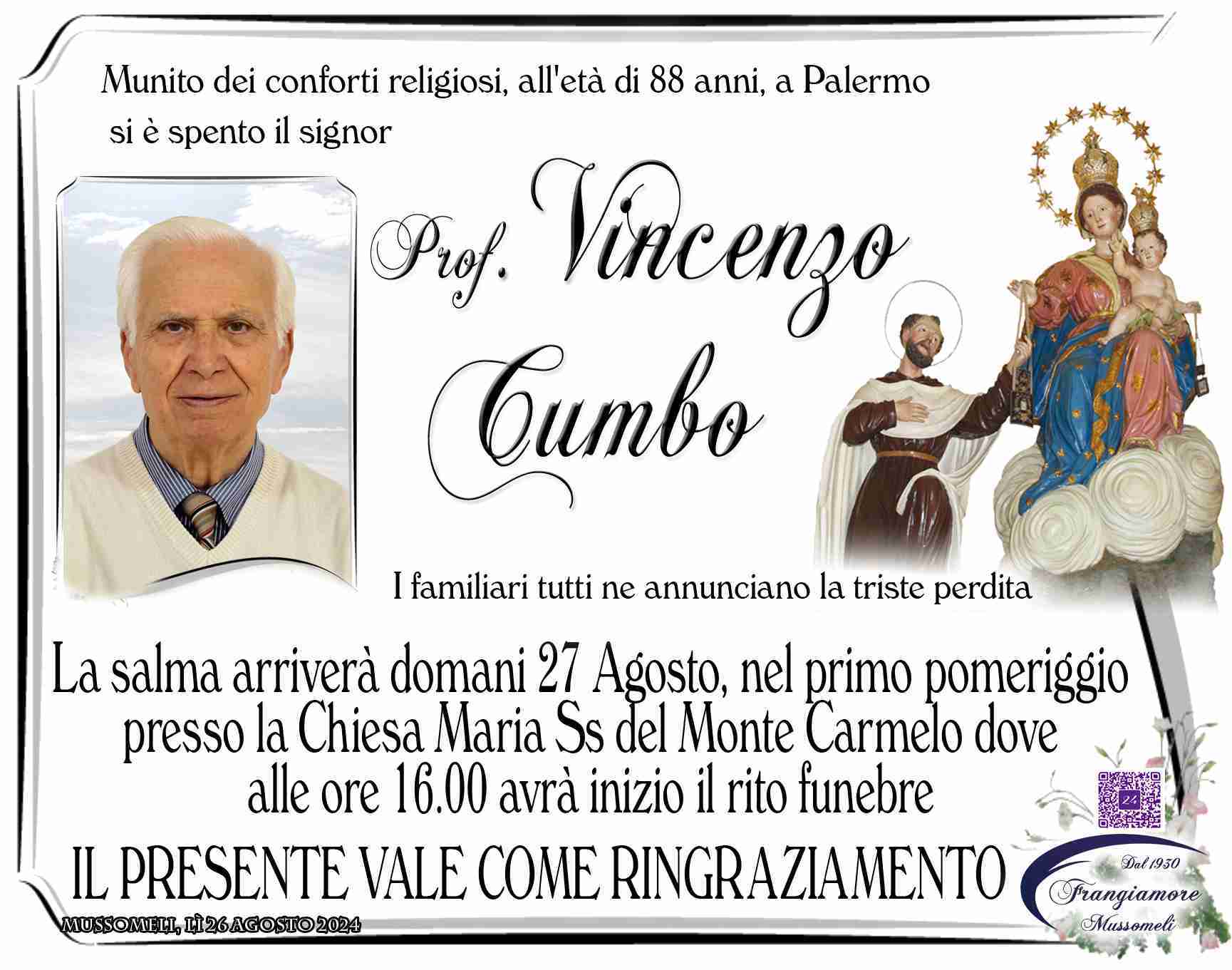 Prof. Vincenzo Cumbo