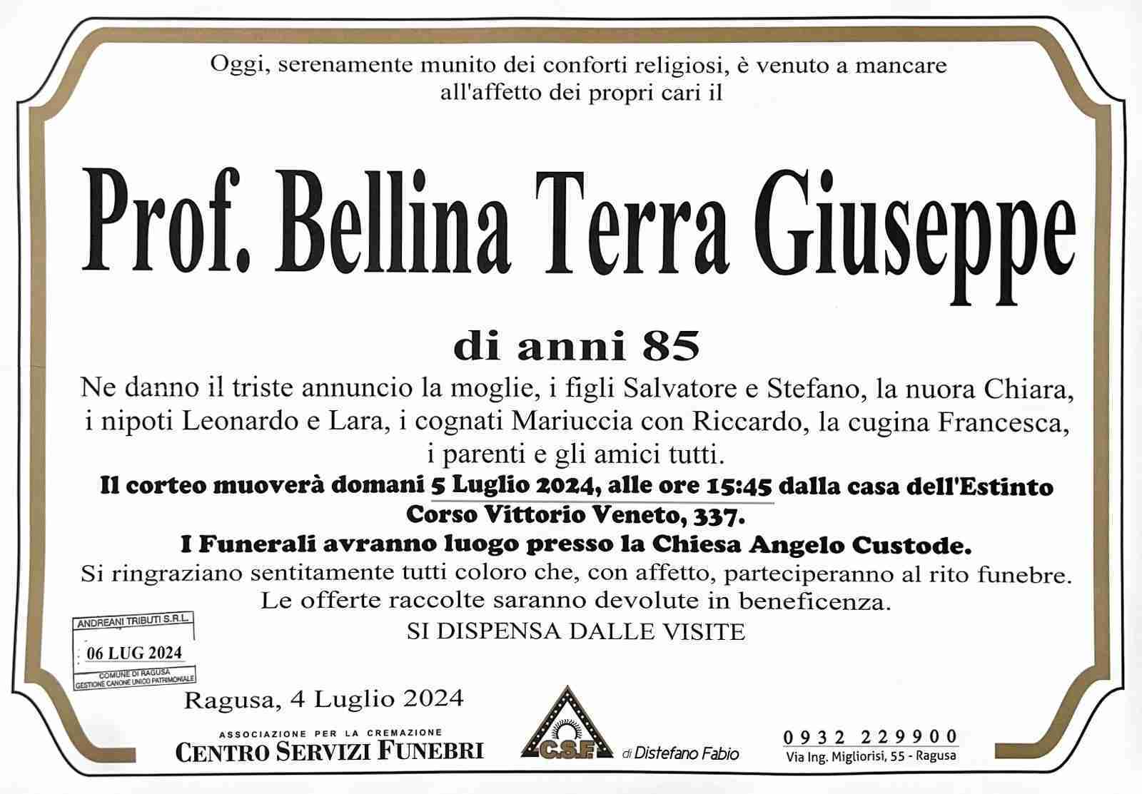 Prof. Bellina Terra Giuseppe