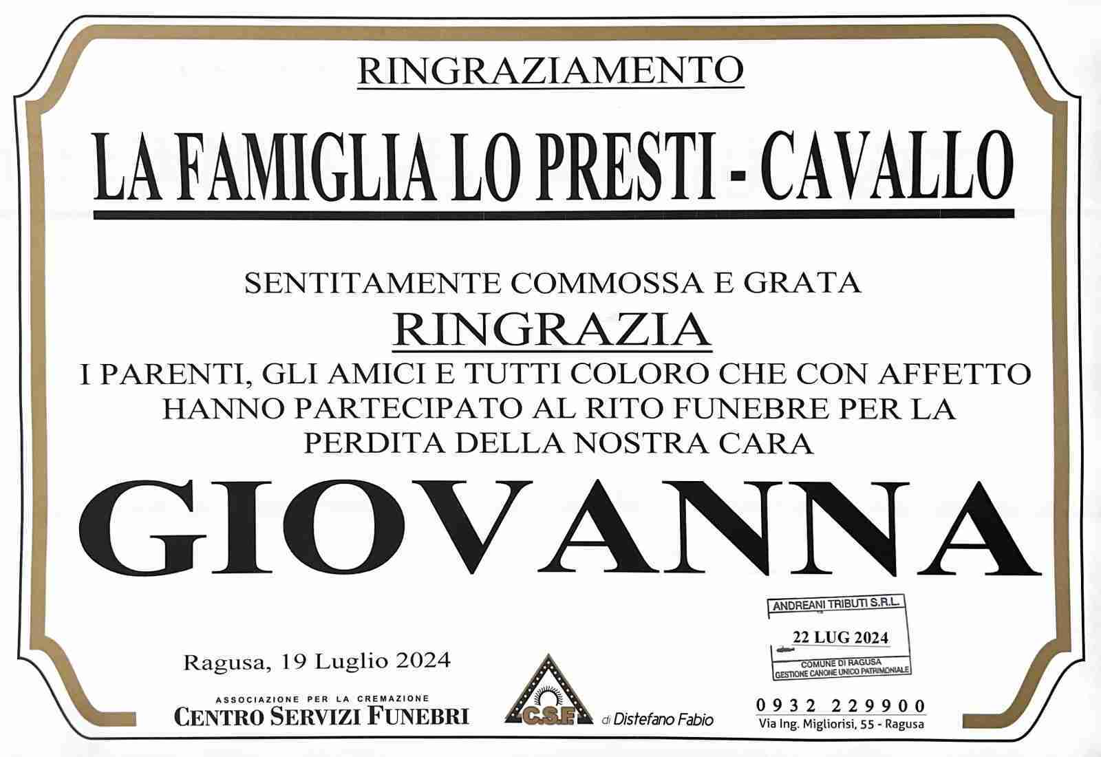 Cavallo Giovanna