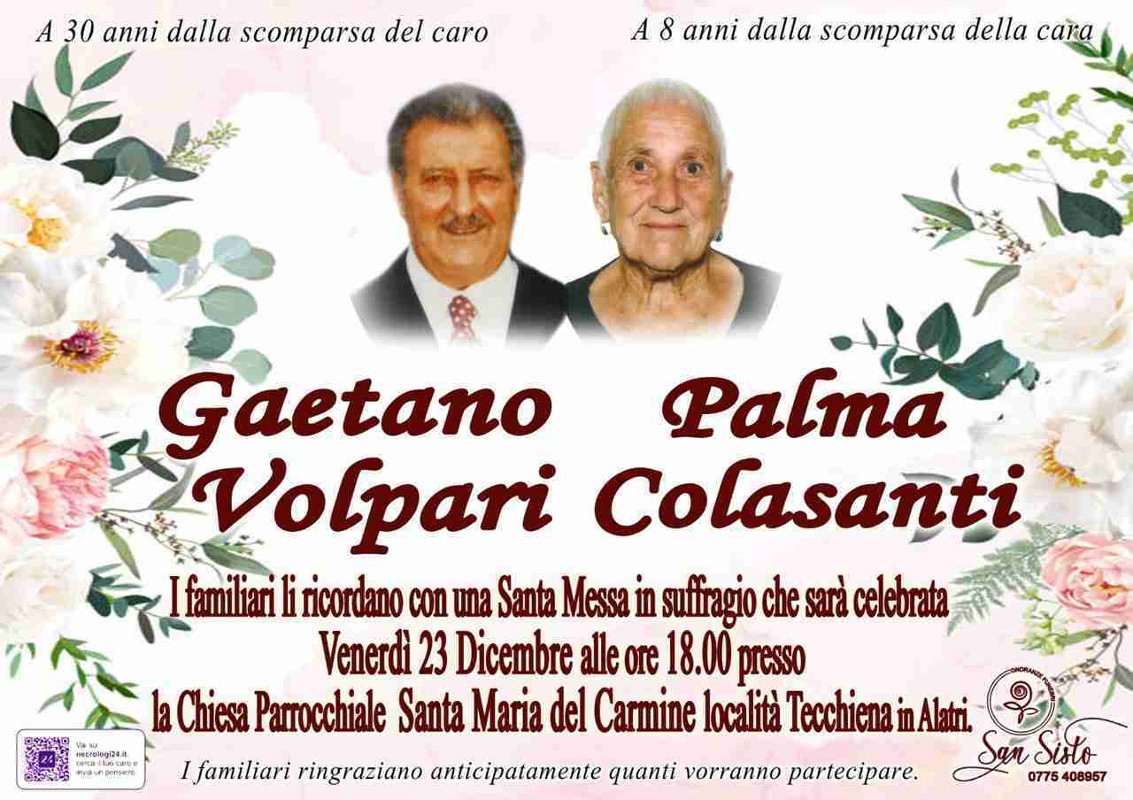 Gaetano Volpari e Palma Colasanti