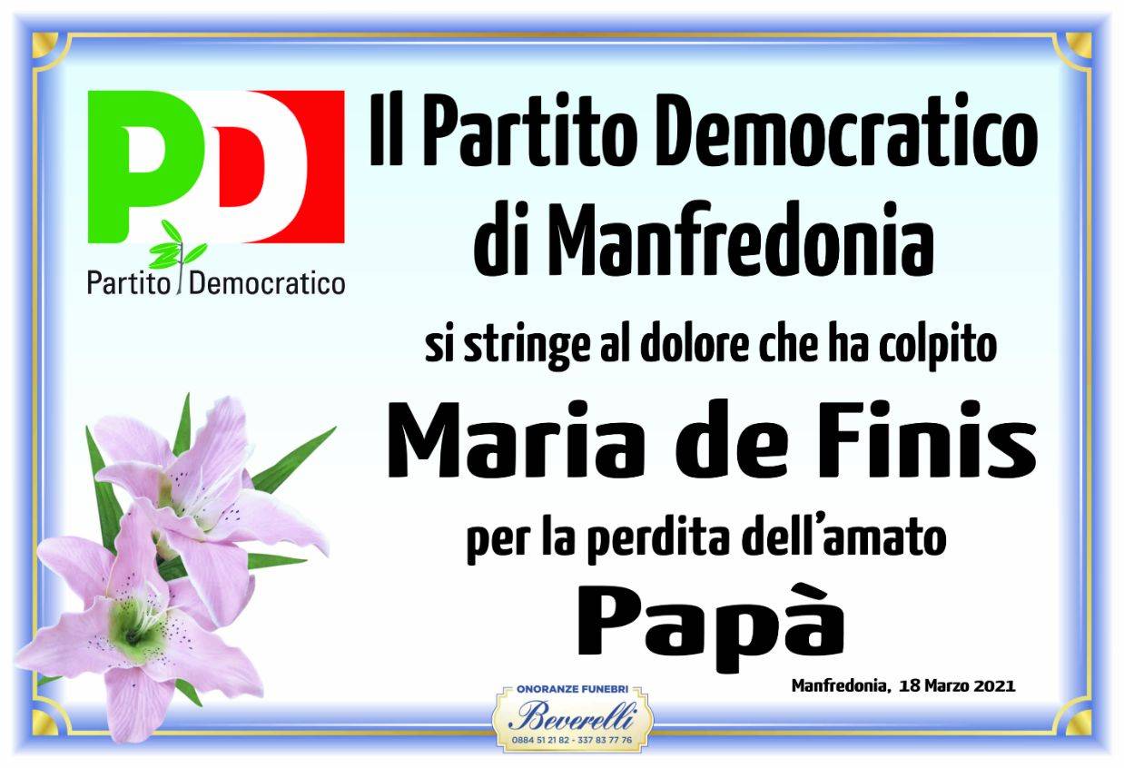 Il Partito Democratico di Manfredonia