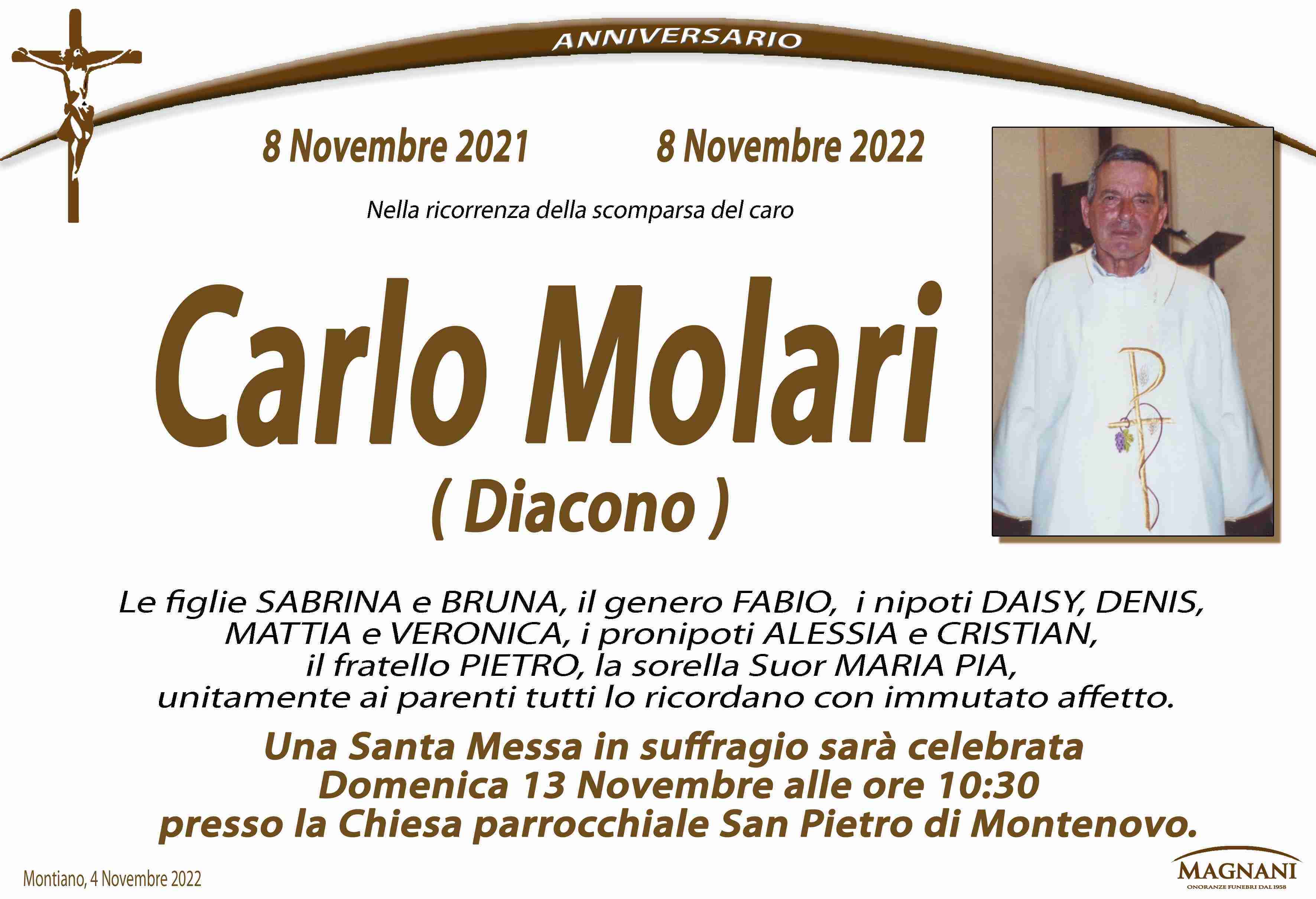 Carlo Molari ( Diacono )