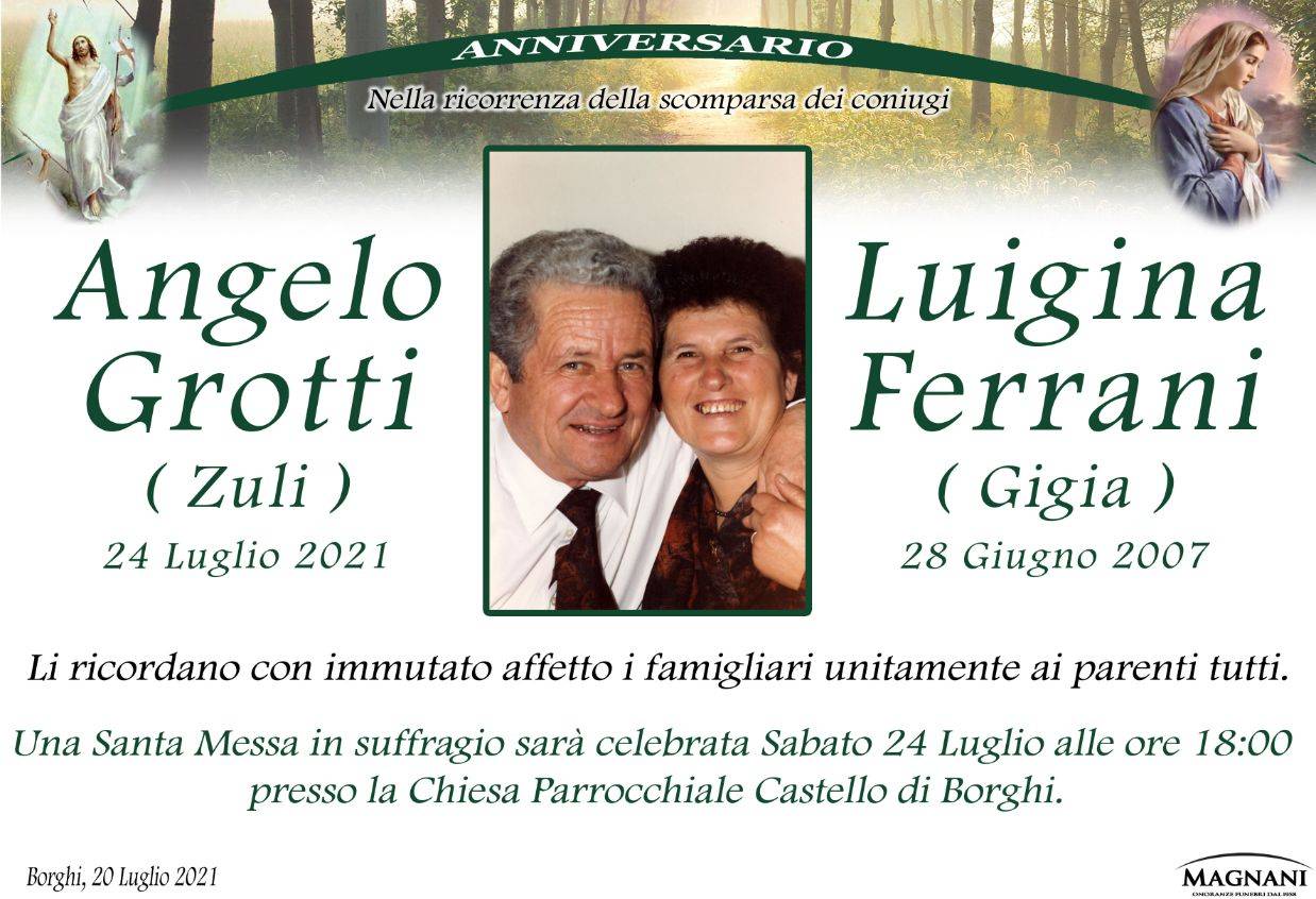 Angelo Grotti e Luigina Ferrani