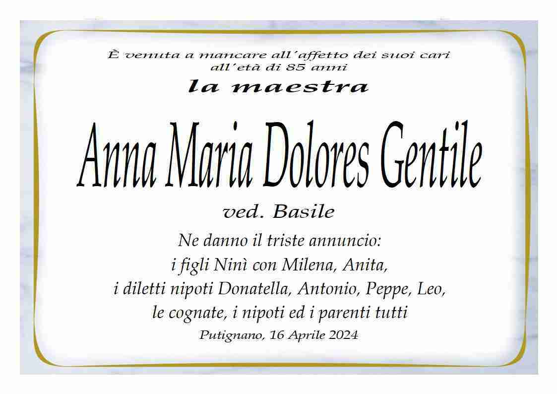 Anna Maria Dolores Gentile