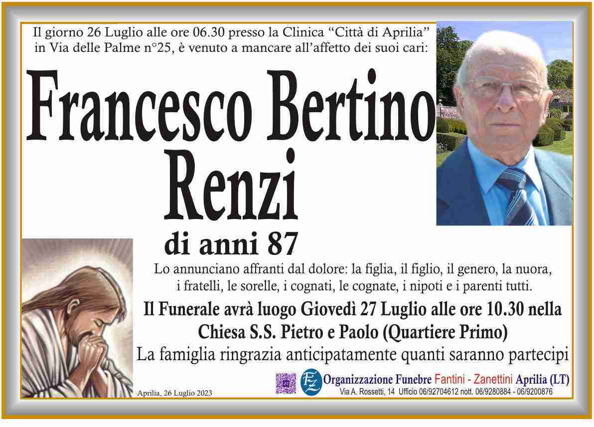 Francesco Bertino Renzi