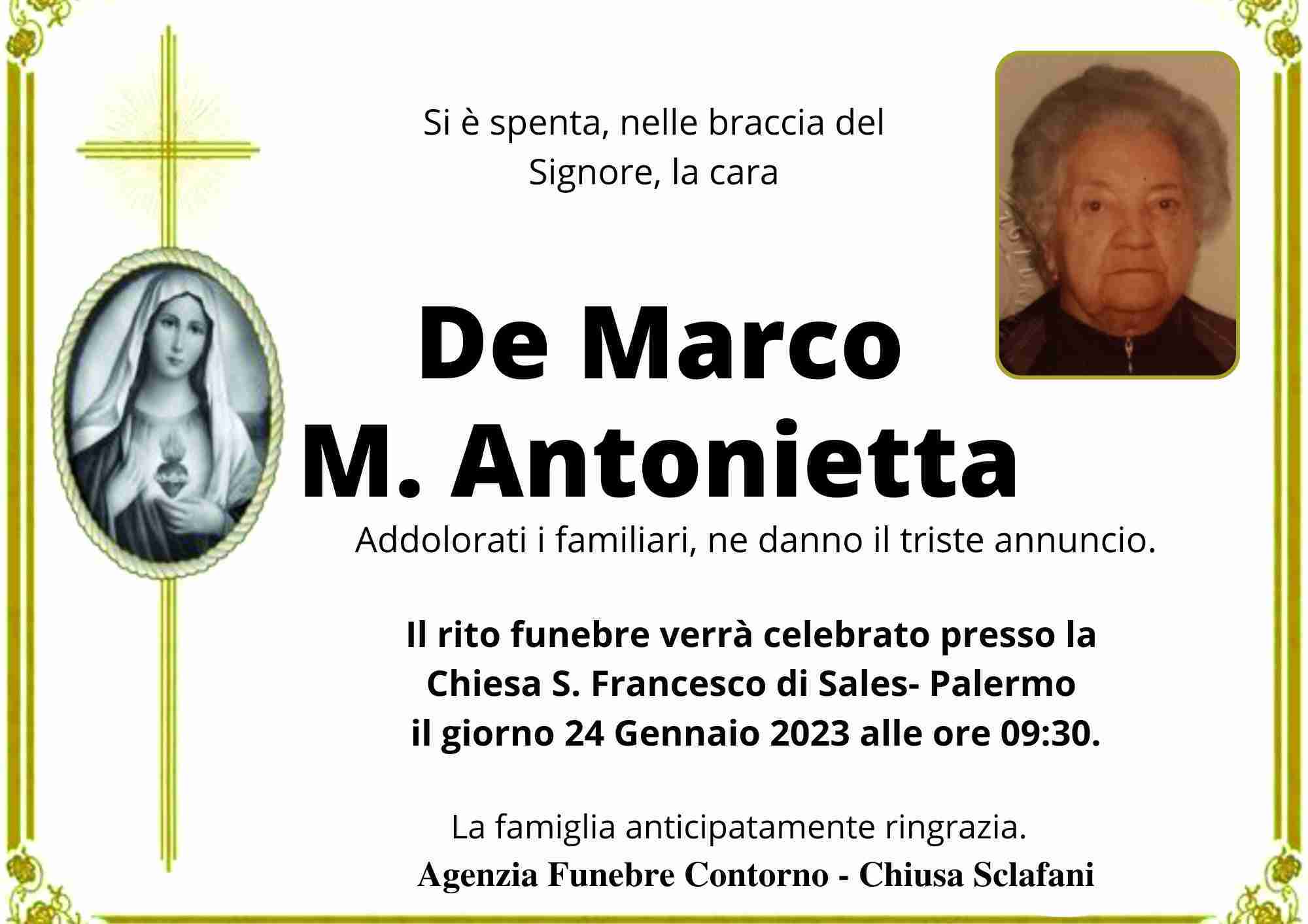 M. Antonietta De Marco