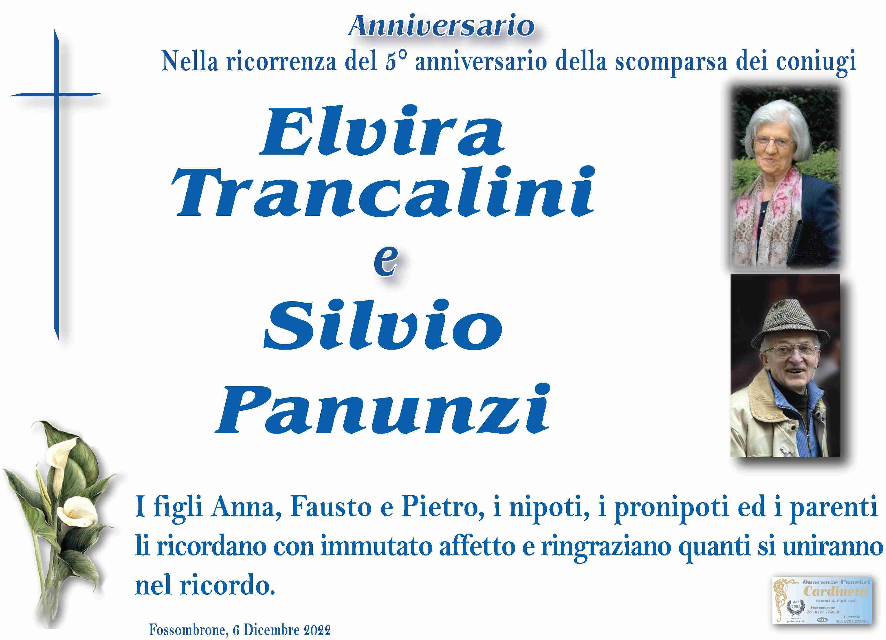 Elvira Trancalini e Silvio Panunzi