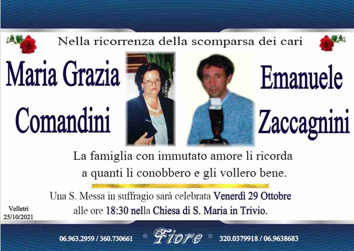 Maria Grazia Comandini e Emanuele Zaccagnini