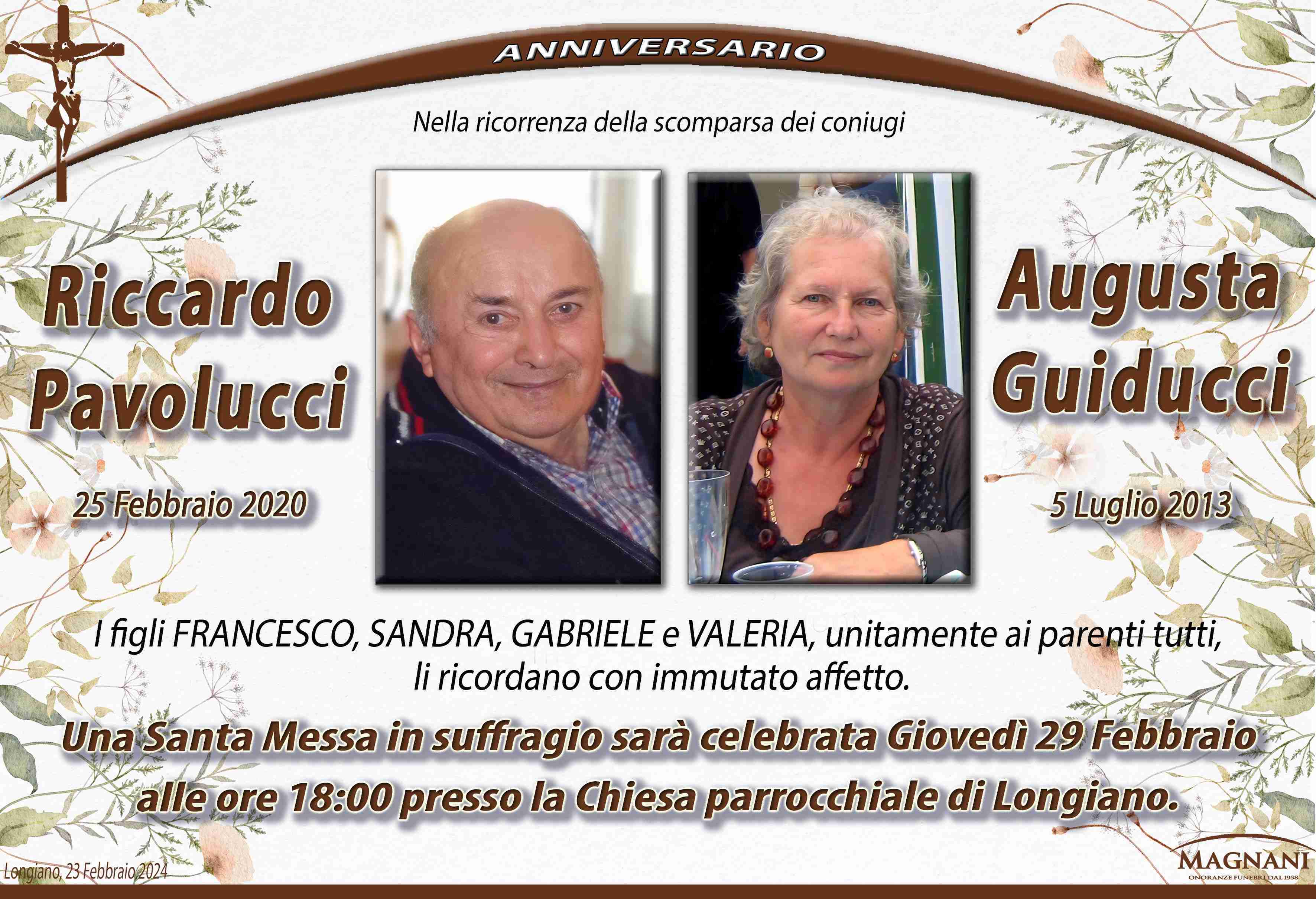 Riccardo Pavolucci e Augusta Guiducci