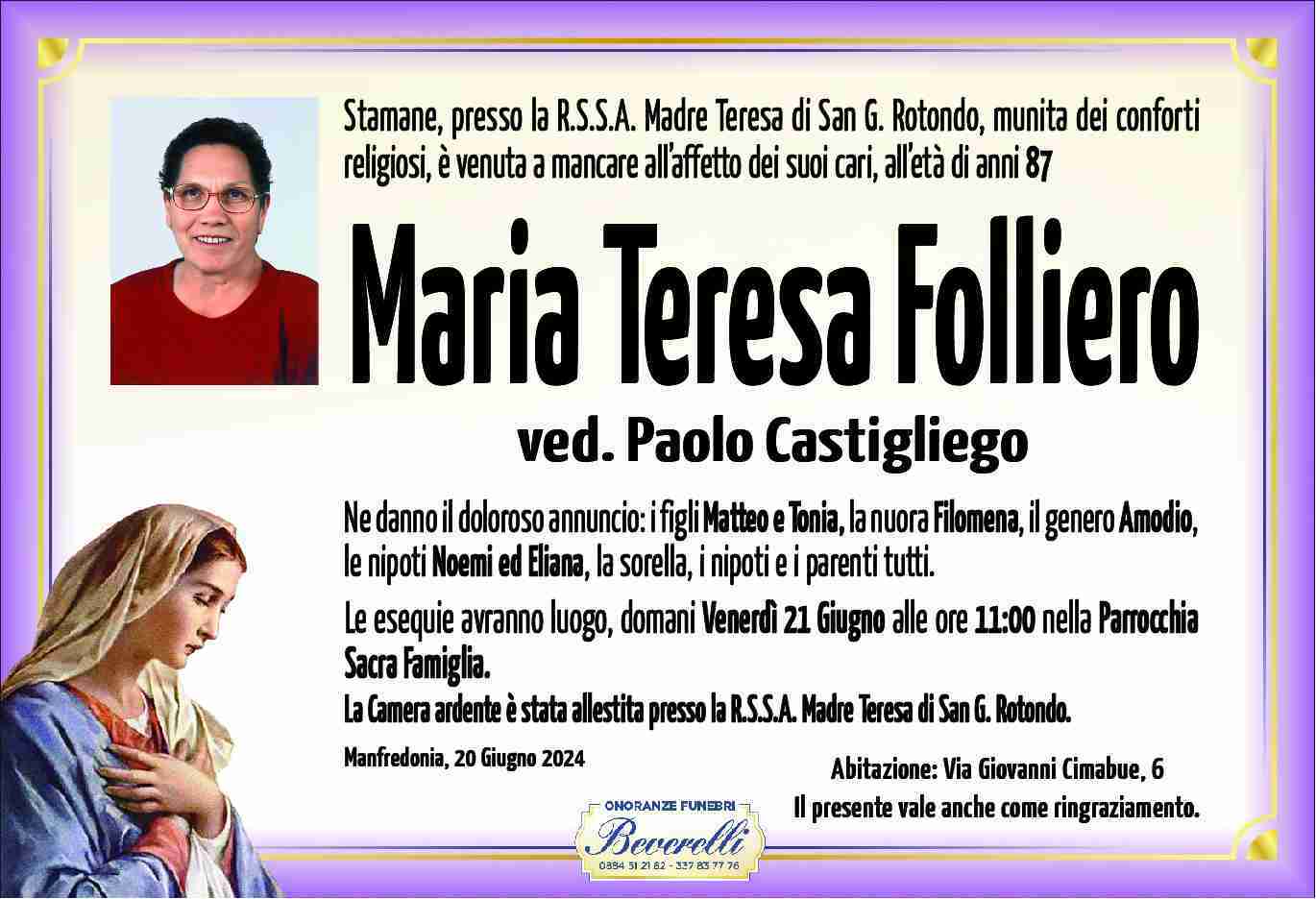 Maria Teresa Folliero