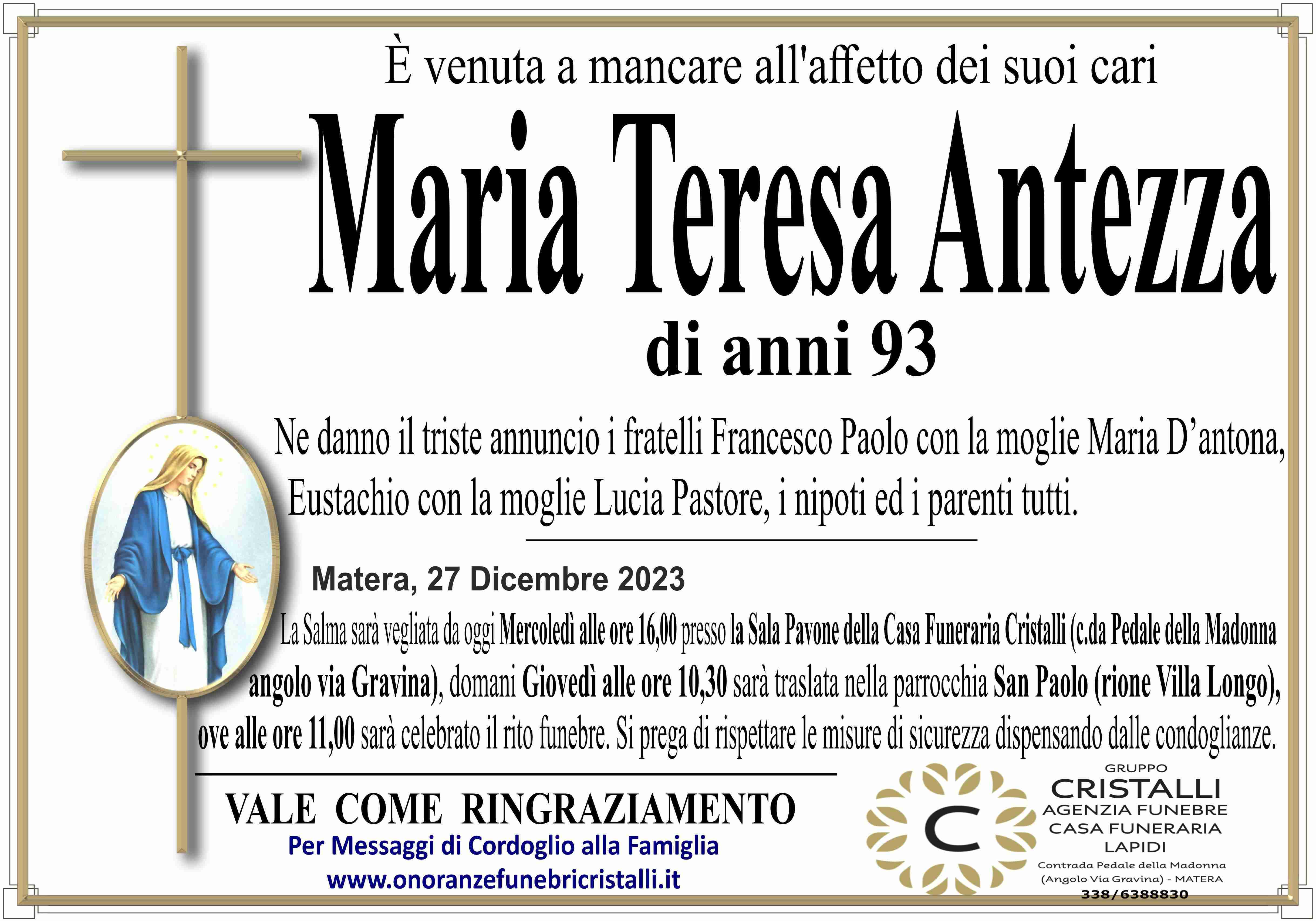 Maria Teresa Antezza