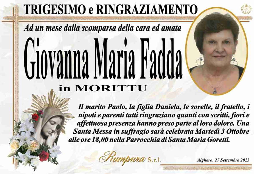 Funerali e annunci funebri a Alghero | Giovanna Maria Fadda - Funer24