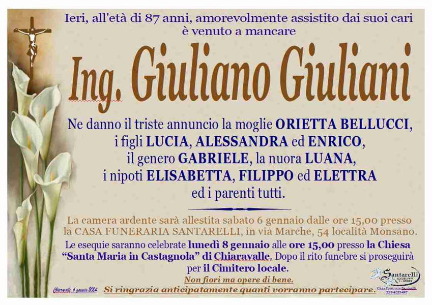 Funerali E Annunci Funebri A Chiaravalle | Ing. Giuliano Giuliani - Funer24