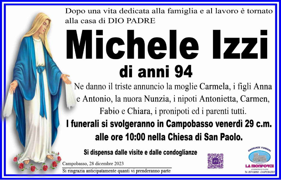 Funerali e annunci funebri a Campobasso Michele Izzi Funer24