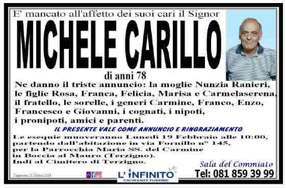 Funerali e annunci funebri a Terzigno Michele Carillo Funer24