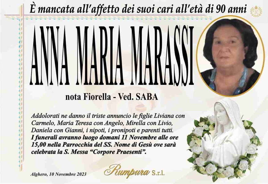 Funerali e annunci funebri a Alghero | Anna Maria Marassi - Funer24