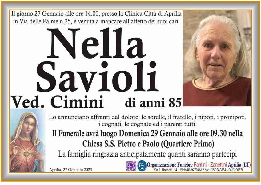 Funerali E Annunci Funebri A Aprilia | Nella Savioli - Funer24