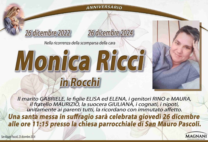 Funerali E Annunci Funebri A San Mauro Pascoli Monica Ricci Funer