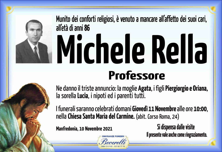 Funerali e annunci funebri a Manfredonia Michele Rella Funer24