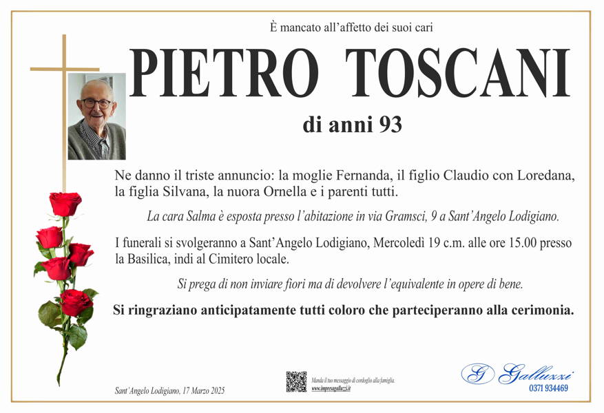 Funerali e annunci funebri a Sant'Angelo Lodigiano | Pietro Toscani ...