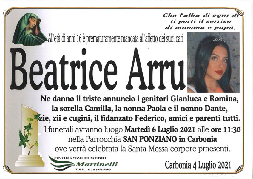 Funerali e annunci funebri a Carbonia Beatrice Arru Funer24