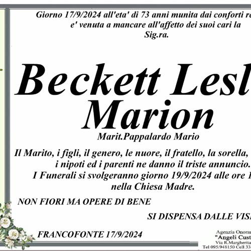 Beckett Lesley Marion